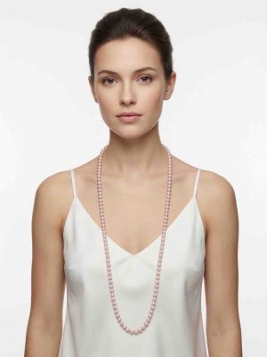 Бусы MEGAN pink 7мм АА+