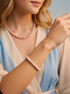 Браслет MEGAN pink 7мм