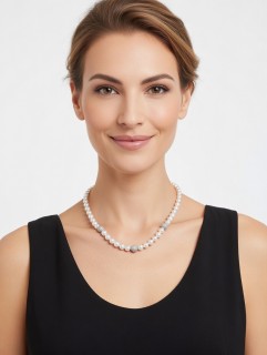 Колье MONTREAL со вставками белое