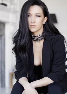  Колье-колар LILOU из черного жемчуга 8мм