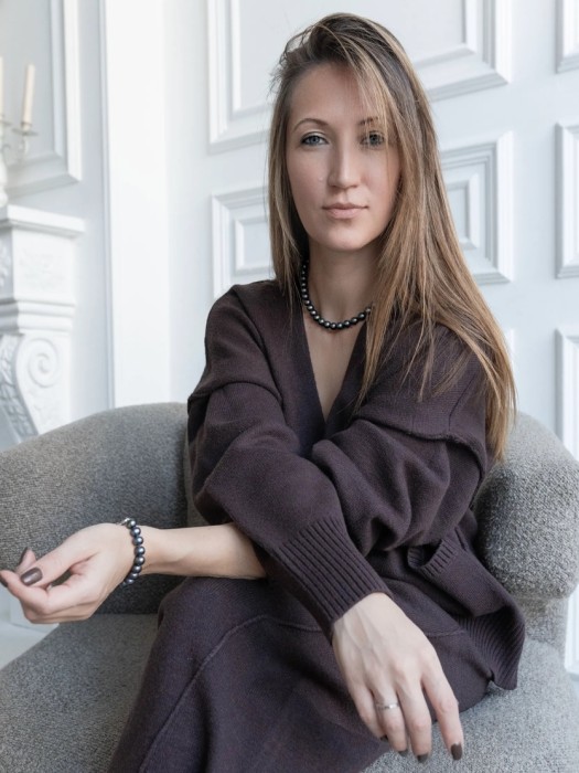 Ожерелье SANDRINE black