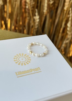 Кольцо жемчужное WHITE DREAM