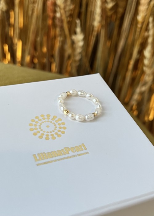 Кольцо жемчужное WHITE DREAM