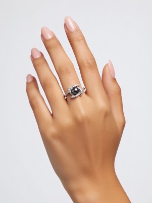 Кольцо с жемчугом BLUEBERRY