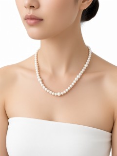 Ожерелье LUNA PEARL mix 6-9мм