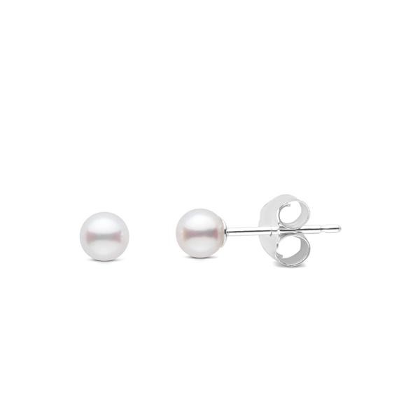 Пусеты с жемчугом 5мм SILVER DROPS
