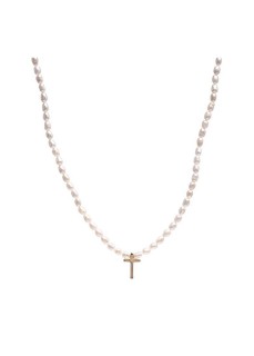 Чокер жемчужный ALL SAINTS с крестиком