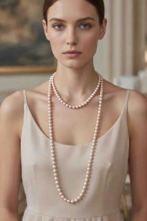 Бусы CLASSIC PINK ROPE 10мм АА+