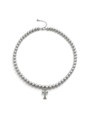 Ожерелье из серого жемчуга FAITH