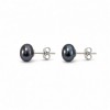 Серьги BLACK PEARL 7мм