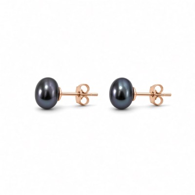 Серьги BLACK PEARL 7мм