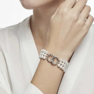 Браслет SANDRINE white 6мм АА+