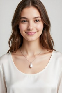 Цепочка PEARL DROP white