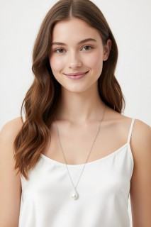 Цепочка PEARL DROP white