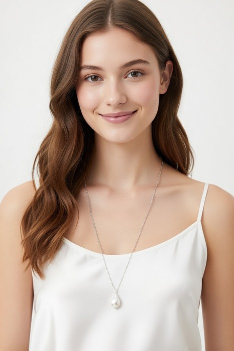 Цепочка PEARL DROP white