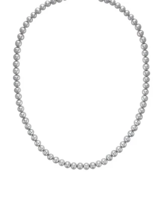 Ожерелье из серого жемчуга 6мм